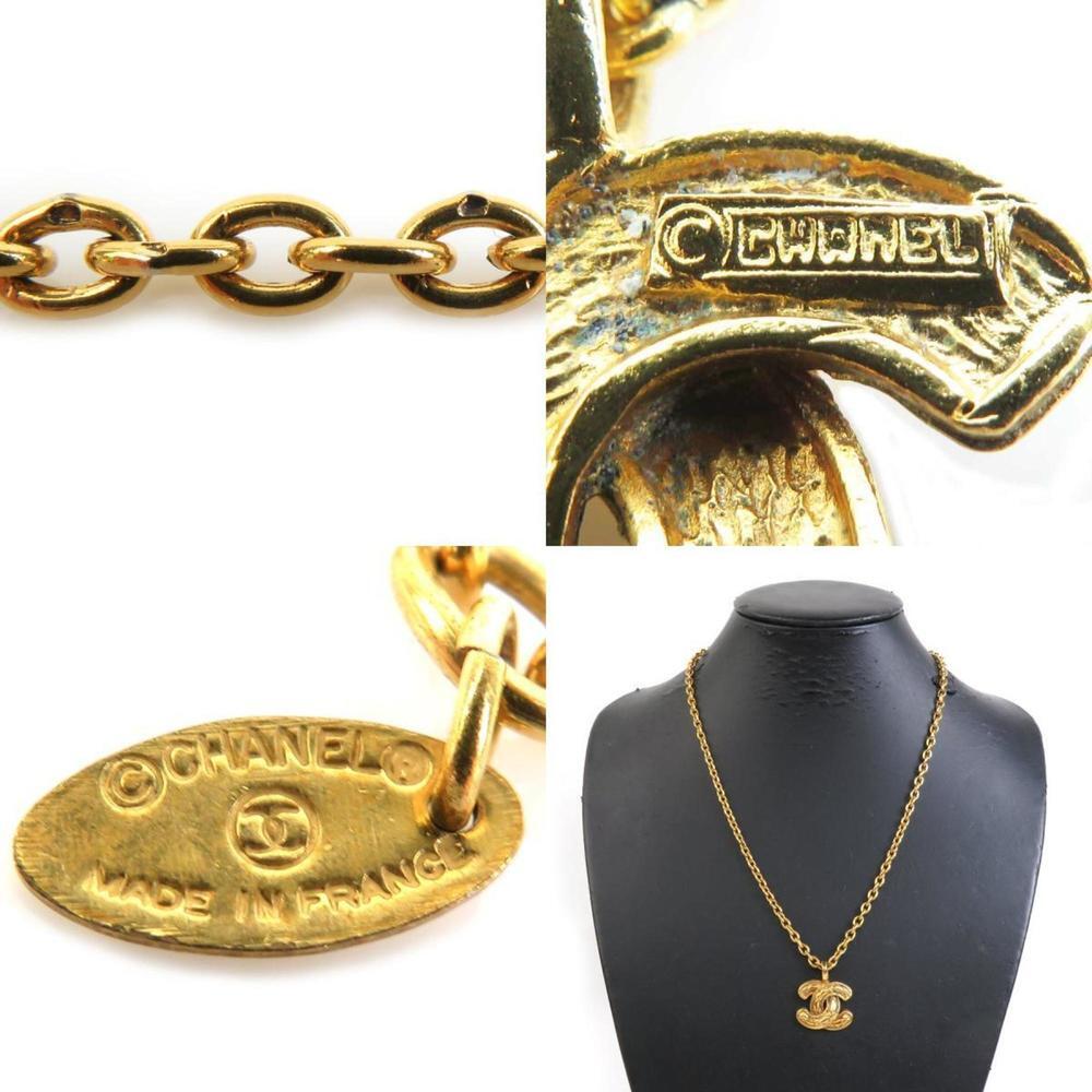 CHANEL Gold Logo Necklace - Picture 5 of 5